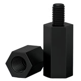 NACX M3 x 6mm + 6mm Male Female Hex Thread Nylon PCB Motherboard Spacer Standoff Pillar, Black, 150Pcs