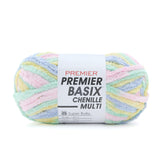Premier Basix Chenille Brights Yarn, Plush Bulky Chenille Yarn for Crocheting & Hand Knitting, Soft Yarn for Cozy Projects, Chun