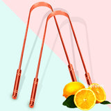 German Name, Made In India! Ayurvedic Organic Copper Tongue Cleaner Suitable Tool For Plaque Removal, Bad Breath And To Restore 