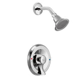 Moen T8375 Commercial PosiTemp Pressure Balancing Shower 2.5 gpm, Chrome