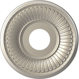 Ekena Millwork CMP13BEBAL Berkshire Thermoformed PVC Ceiling Medallion (Fits Canopies up to 5 3/4), 13OD x 3 1/2ID x 3/4P, Brigh