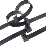 WANGFA 24 Inch Heavy Duty Zip Ties Black (50-Pack) 250 lb Tensile Strength, UV Resistant & Weatherproof for Outdoor Use, Long Pl