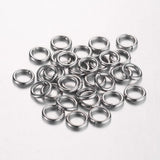 HDSupplies 100 Pieces - 304 Stainless Steel Jump Rings - 5.5mm - 18 Gauge (1mm Thickness)