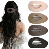 4 PCS Flat Hair Clips,Non-slip Flat Claw Clip Strong Grip Hair Claw Clips Hair Barrettes for Women Girls Thick Hair (Color 9)