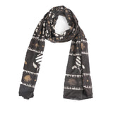 Style Shoes Women And Girls Cotton Tie Dye Scarfs Stoles Soft Comfortable Stylish(St86Blk)