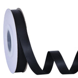 Ribest Black Double Faced Satin Ribbon, 1/2 Inch 25 Yard Continuous Ribbon for Crafts Gift Wrapping Hair Bows Wedding Party Deco