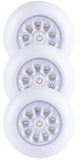 LIGHT IT! By Fulcrum, 30016-308 9-LED Anywhere Light XB, White, 3 pack