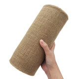 INSPIRELLE 10 Natural Burlap Fabric Roll 10 Yards Jute Ribbon for Gift Wrapping Craft Projects Wedding Decoration Home Decorati