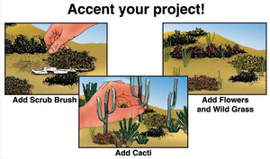 Woodland Scenics Sp4124 Desert Plants Diorama Kit