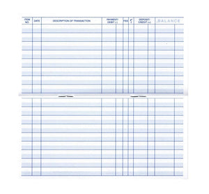 Checkbook Registers, 23-24-25 Calendars, for Personal Checkbook, Transactions Ledgers (10 Checkbook Registers)