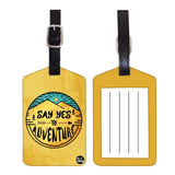 Nutcase Designer Luggage Travel Baggage Tags Single Tag With Name Card Inside Say Yes Adventure