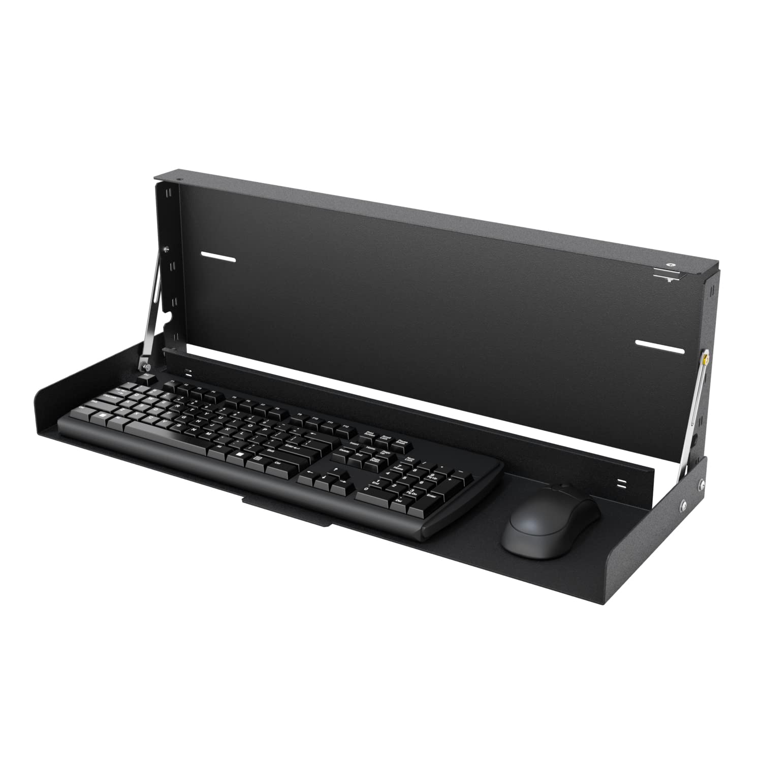 RackSolutions Folding Wall Mount for Full Size Keyboard - Space Saving Design to Maximize Workspace Efficiency