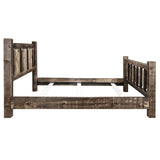 Montana Homestead California King Bed In Stained And Lacquered Mwhccakbsllzwolf