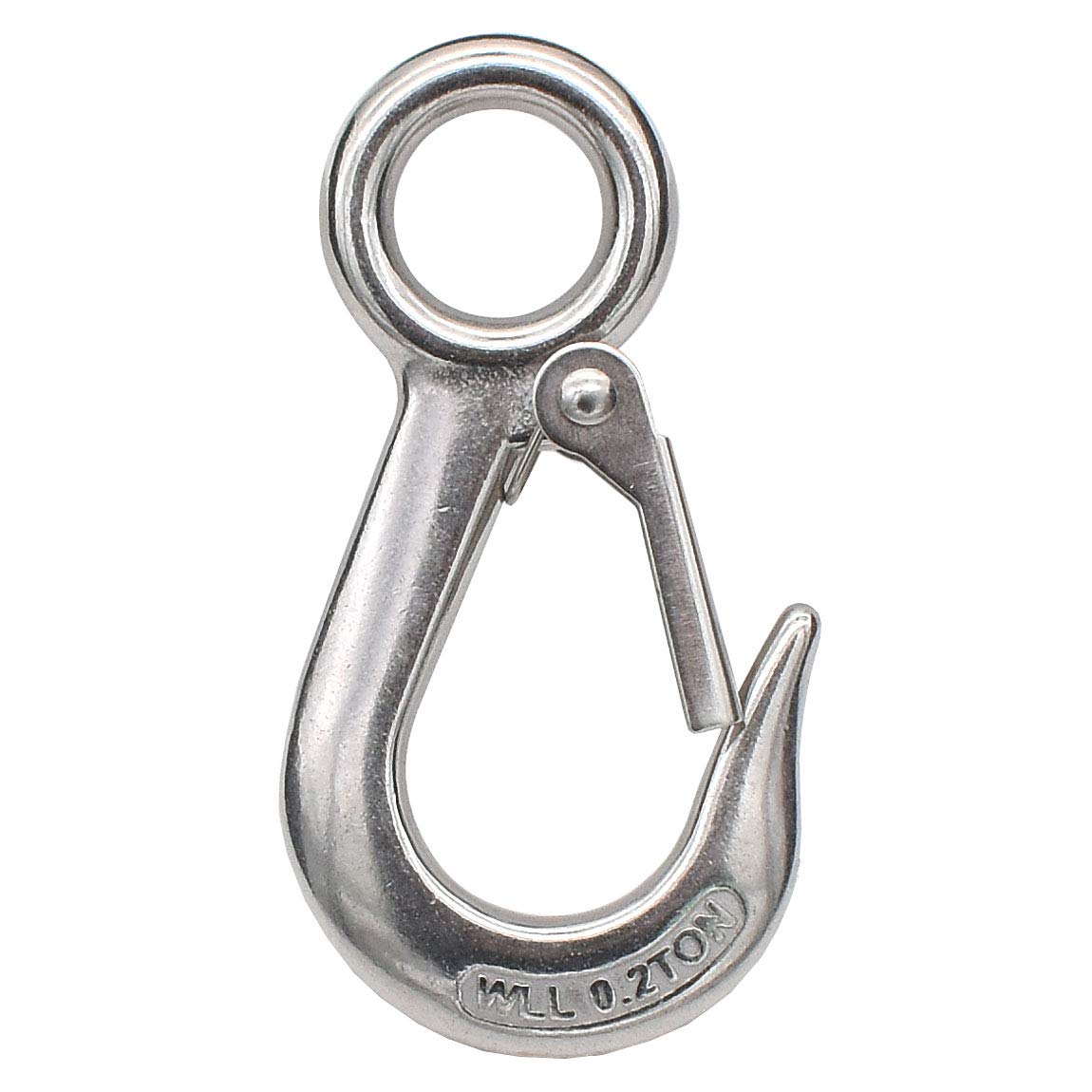 Alele Grab Hooks,Slip Hooks,304 Stainless Steel Lifting Hook Rigging Accessory,440 lbs.Work Load (Grab Hooks 0.2t)