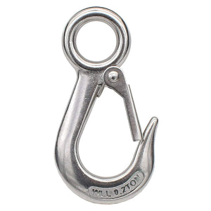 Alele Grab Hooks,Slip Hooks,304 Stainless Steel Lifting Hook Rigging Accessory,440 lbs.Work Load (Grab Hooks 0.2t)