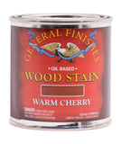 General Finishes Oil Based Penetrating Wood Stain, 1/2 Pint, Warm Cherry