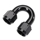 EVIL ENERGY 6AN Female to 6AN Female 180 Degree Swivel Coupler Union Fitting Adapter Aluminum Black