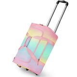 Choco Mocha Girls Gradual Pink Suitcase with Wheels Kids Purple Rolling Duffle Bag for Camping Teen Girls Toddler Luggage Bag fo
