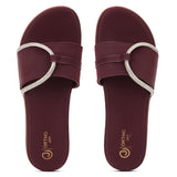 Ortho Joy Doctor Footwear For Women|| Fancy Footwear & Sandal For Women || Orthopedic Women'S Fancy Slipper For Women,Maroon,7,B0D8722YZP