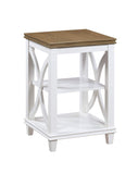Convenience Concepts Florence End Table, Driftwood/White