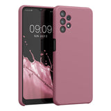 kwmobile Case Compatible with Samsung Galaxy A32 5G Case - TPU Silicone Phone Cover with Soft Finish - Dark Rose