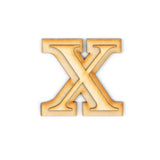 2 Pack Official Greek Wooden Letters for Crafts, Chi - 2 Classic Font Double Layer Wooden Greek Letters - Precision Cut Natural 