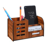 HKUTOTECH Pen Holder Stand Made of Wood Stationery Holder Home Multipurpose Wooden Desk And Pencil For Office Table and This Hav