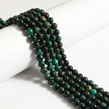 60pcs 6mm Natural Euchlorite Beads Gemstone Beads Round Loose Beads for Jewelry and Bracelets Making