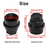 FZJDSD 24pcs 15646250 Black Wheel Lug Nut Caps Covers fit for Chevy fit for Cadillac fit for Gmc 1500 2500 Truck Thread Size M27