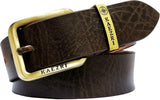 Men Evening, Party, Formal, Casual Brown Genuine Leather Belt ()_390