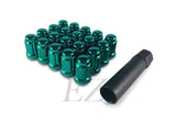 20 Green Spline Drive Small Diameter Acorn 12x1.5 Green Lug Nut Kit with Key