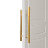 RZELOYDE Push Pull Door Handle Solid Standoffs Heavy-Duty Commerial Grade-304 Stainless Steel Door Pull for Pulling and Pushing 