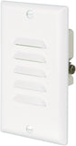 Eaton 7739W 15Amp 120Volt LED Steplight with Vertical and Horizontal Louvered Wall plates, White
