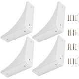 BokWin Silver Box Corner Protector Metal,4 Pcs 2.56 Inch Decorative Corner Brackets with Screws,Safety Edge Guard for Box Furnit