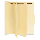 Universal SixSection Classification Folders, 2 Expansion, 2 Dividers, 6 Fasteners, Legal Size, Manila Exterior, 15/Box