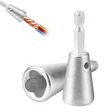 2 Pcs Twister Wire Connectors, Drill Wire Twisting New Wire Twister Tool Drill Wire Twister and Stripper for Drill Cable Quick S