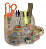Officemate 2200 Series Executive Double Supply Organizer, Clear (22824)