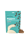 Wiggles & Wags Poppers Soft and Chewy Dog Treats, Pork, Beef & Blueberry, 8 OZ