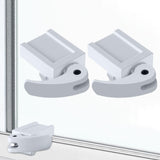 Enhon 2 Pack Window Locks, Diecast Durable Design, Compatible with Horizontal and Vertical Window, Fit 1/16 inch(0.16cm) up to W