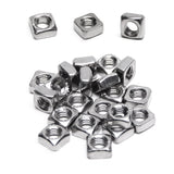 30pcs M8-1.25 Square Nuts,M8 Square Nut,304 Stainless Steel,Metric,M8 x 1.25mm Nuts Coarse Thread Fasteners for Home Repairs and