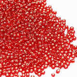 Bulk Seed Beads Red 200 Grams About 3380pcs, 4mm 6/0 Glass Craft for Making Earrings, Bracelets, Pendants, Waist Jewelry,DIY Han