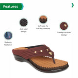 Ortho Joy Fancy Doctor Slippers | Comfortable Sandals For Women Stylish,Brown,6,B09VLF21BP