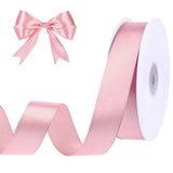 woric Pink Ribbon 1 Inch 50 Yards Pink Bows Satin Ribbon for Leis Hair Garland Crafts Garden Decor Baby Shower Wedding Christmas