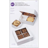 Wilton Treat Sampler Boxes, Perfect for Sharing homemade Desserts, Cookies and Snacks as a Gift, Each Box has 4Compartments, In