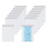 Clear Resealable Zipper Poly Bags - 300pcs, 5 x 7, Self-Lock Plastic Bags, Reclosable, 2 Mil A6 Cards Envelopes, Storage & Craft