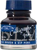 Winsor & Newton Calligraphy Ink, 30ml (1oz) Bottle, Blue Black