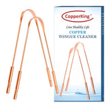 Copperking Tongue Cleaner (Set Of 2) Cleaner For Men And Women | For Fresh Breath & Bacteria Removal | Improved Taste Sense & Or