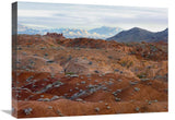 Black Mountains Surrounding Valley Of Fire State Park, Nevada-Canvas Art-24X18