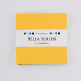 Bella Solids Yellow Moda Charm Pack by Moda Fabrics; 425 Quilt Squares