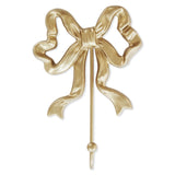 Single Bow Hook,Wall Mounted Functional Hook,Antique Gold Cast Iron Hooks for Coats,Hats,Bags, Bath Towels ,Room Decorations,Hal